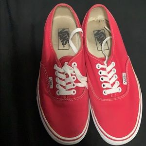 Red low vans